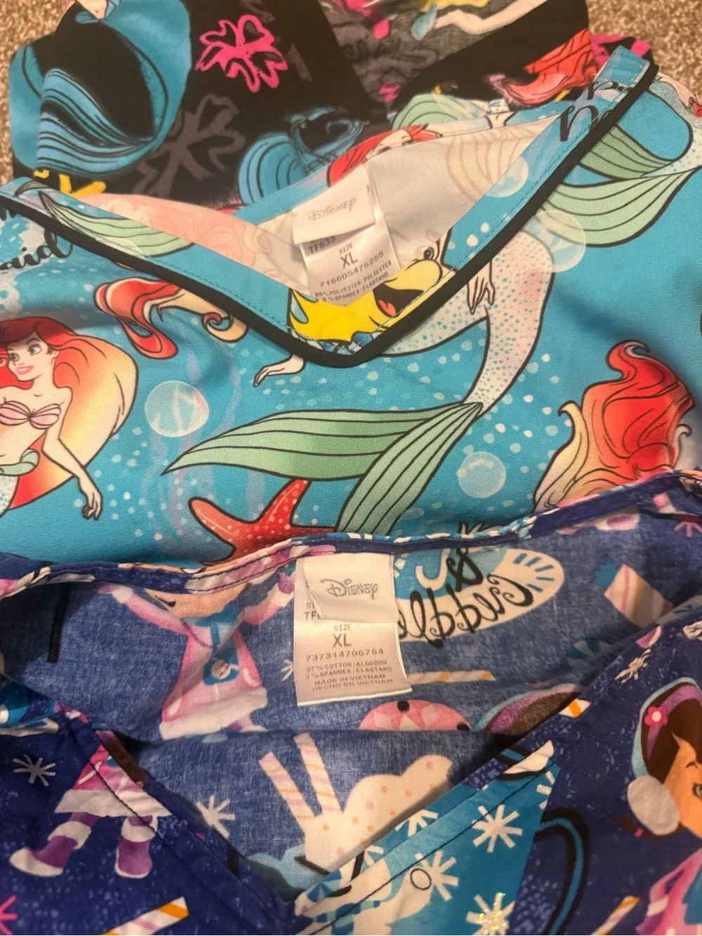 Disney Scrub Top Lot